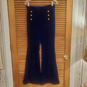 Velvet high waisted pants